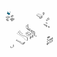 OEM 2009 Infiniti M35 Boot Console Diagram - 96935-EG000