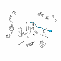 OEM 2008 Infiniti FX45 Power Steering Return Tube Assembly Diagram - 49721-CL20A