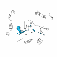 OEM 2006 Infiniti FX45 Power Steering Pressure Hose Assembly Diagram - 49720-CG205