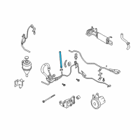 OEM Infiniti FX45 Power Steering Return Hose Assembly Diagram - 49721-CG201