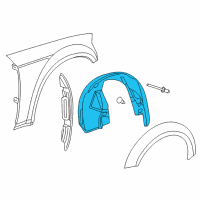 OEM 2019 Dodge Challenger Shield-Splash Diagram - 68184705AF