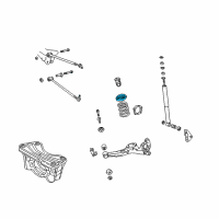 OEM 2005 Toyota RAV4 Insulator Diagram - 48257-42020