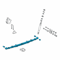 OEM 1992 Toyota Pickup Spring Assembly, Rear Diagram - 48210-35810