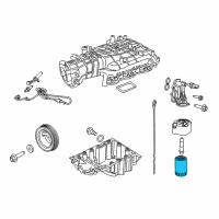 OEM Lincoln MKS Oil Filter Diagram - AA5Z-6714-A