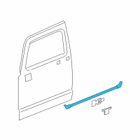 OEM 2010 Hummer H3 Belt Weatherstrip Diagram - 20875222