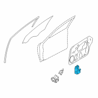 OEM 2015 Hyundai Sonata Motor Assembly-Front Power Window, RH Diagram - 82460-3S001