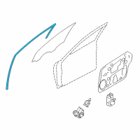 OEM Hyundai Sonata Run Assembly-Front Door Window Glass LH Diagram - 82530-3Q000