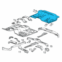 OEM GMC Sierra 1500 Rear Floor Pan Diagram - 20939876