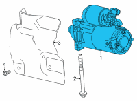 OEM 2017 Cadillac CTS Starter Diagram - 12652772