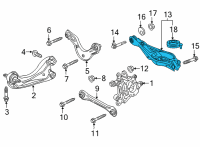 OEM 2021 Honda CR-V Arm B, L. RR. (Lower) Diagram - 52355-TLA-A52