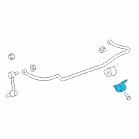 OEM 2017 Chevrolet Caprice Stabilizer Bar Bracket Diagram - 92263709