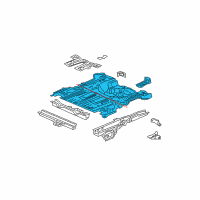 OEM Honda Panel Set, RR. Floor Diagram - 04655-SCV-A02ZZ