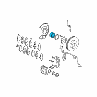OEM Honda Odyssey Bearing Assembly, Front Hub Diagram - 44300-SHJ-A51