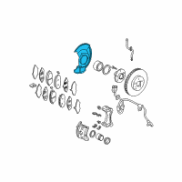 OEM 2009 Honda Odyssey Splash Guard, Left Front Diagram - 45256-SHJ-A10