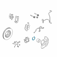 OEM Lincoln Zephyr Bearing Lock Ring Diagram - -W302280-S300