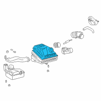 OEM 2000 Hyundai Sonata Cover-Air Cleaner Diagram - 28111-38005