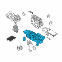 OEM Ford Flex AC & Heater Assembly Diagram - AA8Z-19850-C