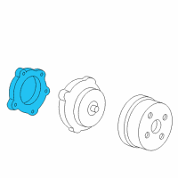 OEM 2007 Chevrolet Monte Carlo Water Pump Assembly Gasket Diagram - 12591241