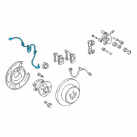 OEM 2005 Toyota Highlander ABS Sensor Wire Diagram - 89516-48040
