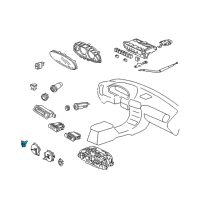 OEM Acura Integra Meter Assembly, Temperature Diagram - 78135-ST7-701