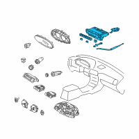 OEM Acura Integra Control *Nh324L* Diagram - 79500-ST7-A03ZB