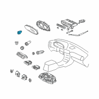 OEM 1998 Acura Integra Switch Assembly, Roof Diagram - 35830-ST7-003