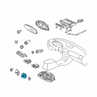 OEM 1994 Acura Integra Speedometer Assembly Diagram - 78115-ST7-A01