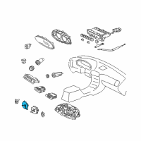 OEM 1997 Acura Integra Tachometer Assembly Diagram - 78125-ST8-Y11