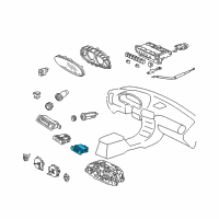 OEM 1995 Acura Integra Switch Assembly, Rear Defogger Diagram - 35500-ST7-A01