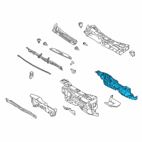 OEM 2012 Ford Transit Connect Dash Panel Diagram - 9T1Z-6101610-A