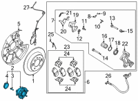 OEM 2020 Kia Niro Front Wheel Hub Assembly Diagram - 51750F2000