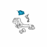 OEM 2003 BMW X5 Climate Compressor Supporting Bracket Diagram - 64-55-7-503-477