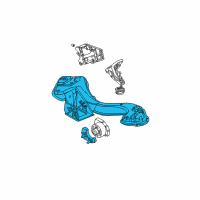 OEM 2000 BMW X5 Gearbox Support Diagram - 22-31-6-751-228