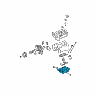 OEM Buick Rendezvous Pan Asm-Oil Diagram - 12613020