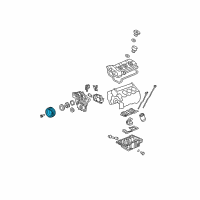 OEM GMC Acadia Vibration Damper Diagram - 12565992