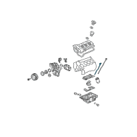 OEM Saturn Vue Guide Tube Diagram - 12593211