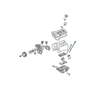 OEM 2005 Cadillac CTS Dipstick Diagram - 12595327