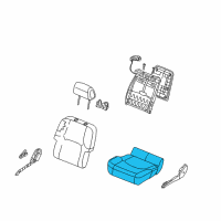 OEM 2008 Nissan Frontier Cushion Assy-Front Seat Diagram - 87300-ZP60D