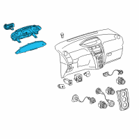 OEM Toyota Yaris Cluster Assembly Diagram - 83800-52B70