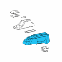 OEM 2001 Mercury Sable Console Assembly Diagram - YF1Z54045A36EAA