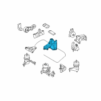 OEM 2015 Lexus RX350 Bracket, Engine Mounting, Front NO.1 LH Diagram - 12315-0P031