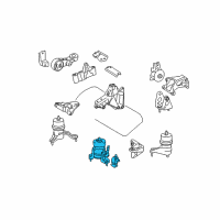 OEM 2010 Toyota Sienna Front Mount Diagram - 12360-0P050