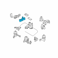 OEM Toyota Sienna Bracket Diagram - 12313-0P050