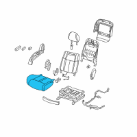 OEM 2010 Nissan Maxima Cushion Assembly - Front Seat Diagram - 87300-9DH5B