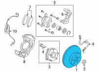 OEM 2021 Toyota RAV4 Rotor Diagram - 43512-48140