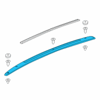 OEM 2011 Chevrolet Traverse Side Rail Diagram - 23144660