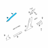 OEM Hyundai Veloster Trim Assembly-Front Pillar RH Diagram - 85820-2V000-8M