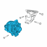 OEM Cadillac CTS Alternator Diagram - 22807980
