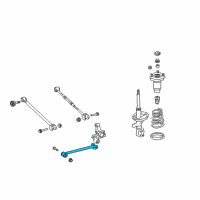 OEM Toyota Corolla Strut Rod Diagram - 48780-12020