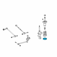 OEM 2006 Toyota Solara Lower Insulator Diagram - 48258-33010